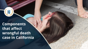 Components that affect wrongful death case in California
