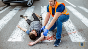 How can a pedestrian accident victim fill out a personal injury claim?