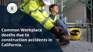 What are the top 5 leading causes of death in workplace construction accidents?